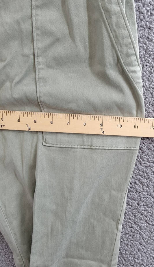 Bella Dahl Patch Pocket Jogger Pants Womens S Soft Army Elastic Waist Drawstring