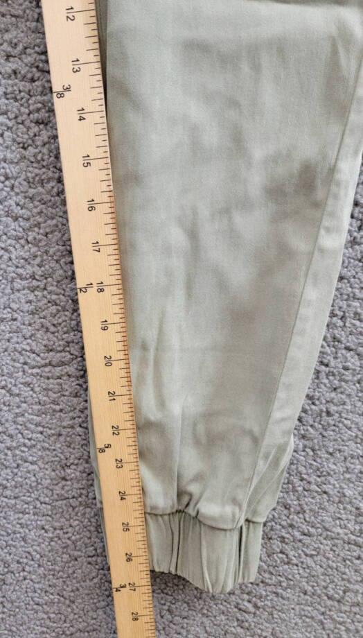 Bella Dahl Patch Pocket Jogger Pants Womens S Soft Army Elastic Waist Drawstring