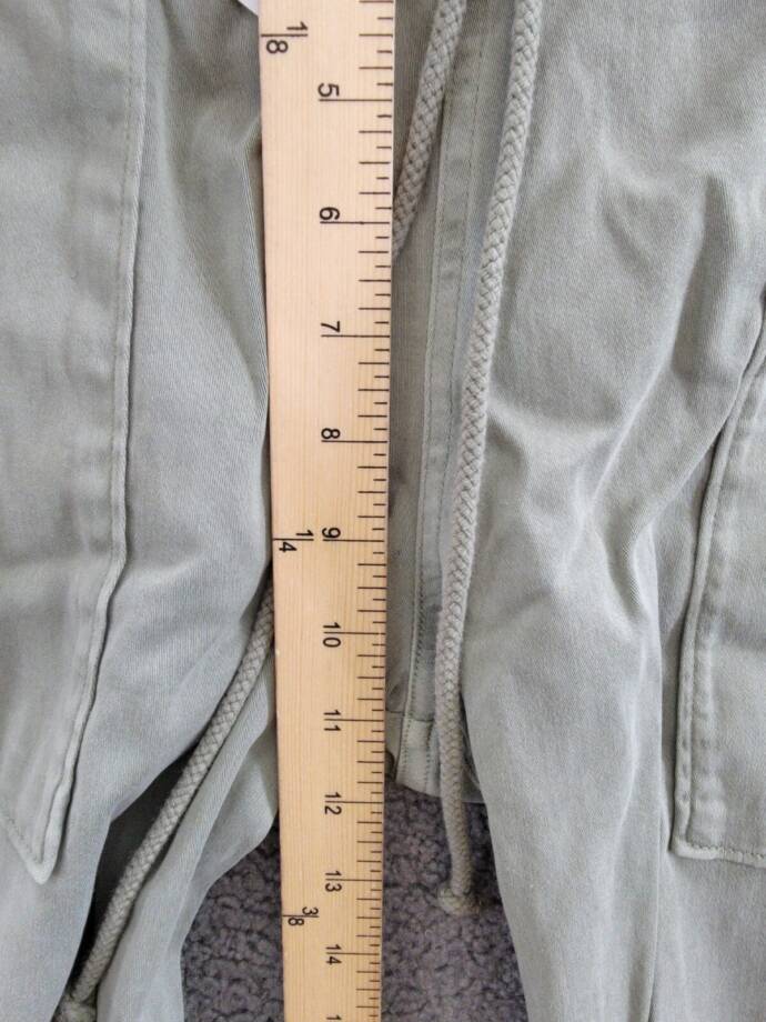 Bella Dahl Patch Pocket Jogger Pants Womens S Soft Army Elastic Waist Drawstring