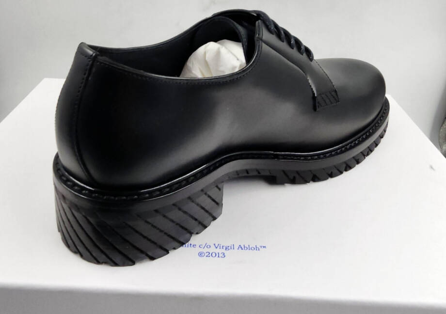 Off-White For Walking Dress Shoes Men's 40/7US Black/White Lace Up