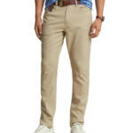 Polo Ralph Lauren Slim-Fit Performance Chino Pants Men's 38x30 Khaki Button Zip