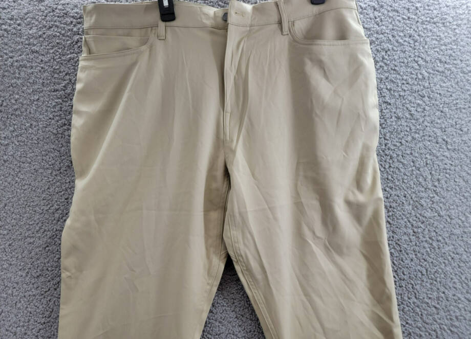 Polo Ralph Lauren Slim-Fit Performance Chino Pants Men's 38x30 Khaki Button Zip