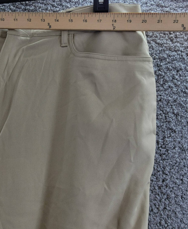 Polo Ralph Lauren Slim-Fit Performance Chino Pants Men's 38x30 Khaki Button Zip
