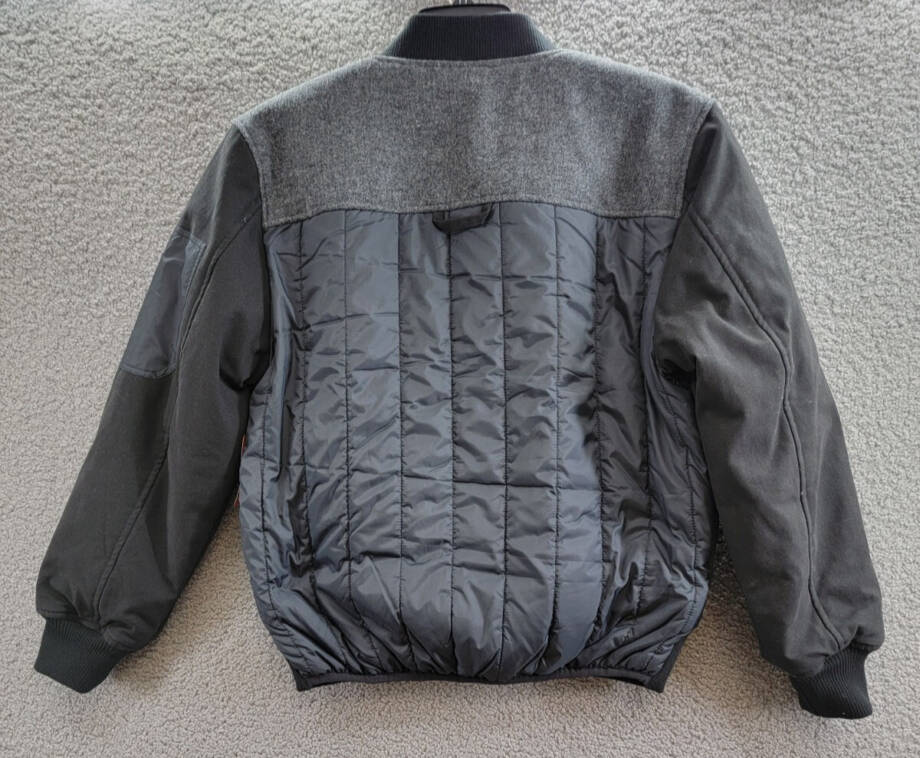 Bass Outdoor Hero Mixed Media Zip-Front Bomber Jacket Men's S Black Beauty L/S