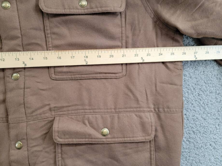 Marmot Ridgefield Sherpa Flannel Shirt Jacket Men's L Pinecone Flap Pockets L/S