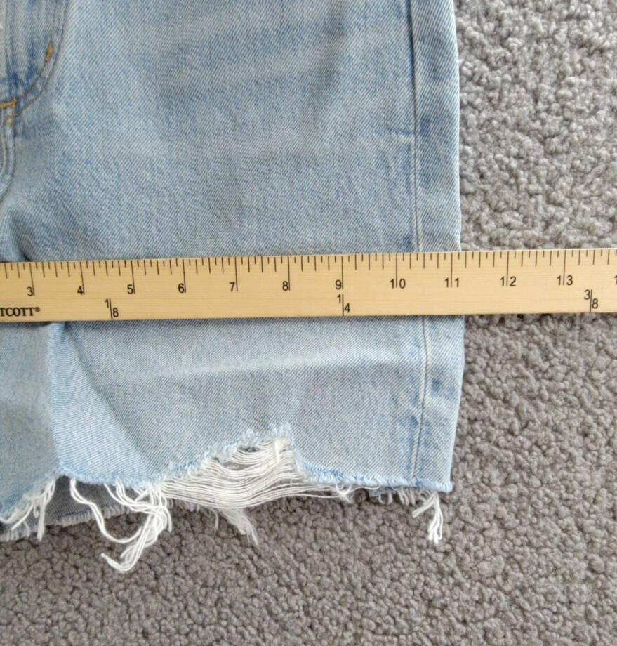Agolde Stella High Rise Baggy Denim Shorts Women's 23 Agreement Button Zipped