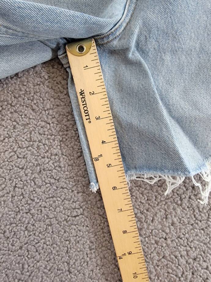 Agolde Stella High Rise Baggy Denim Shorts Women's 23 Agreement Button Zipped