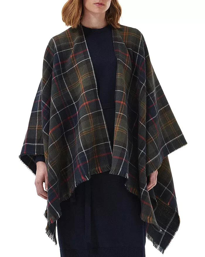Barbour Montieth Serape Women's One Size Classic Fringed Edges