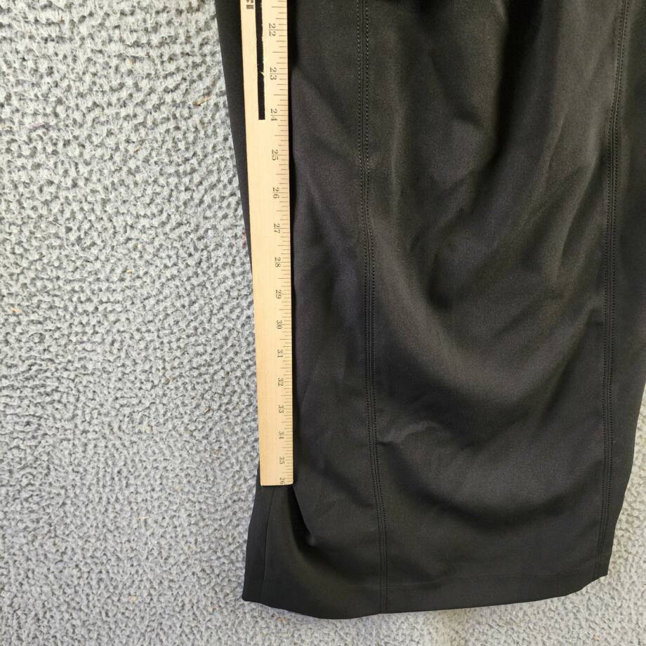 KARL LAGERFELD PARIS Square Neck Crepe Dress Women's 8 Black Back Zip Closure