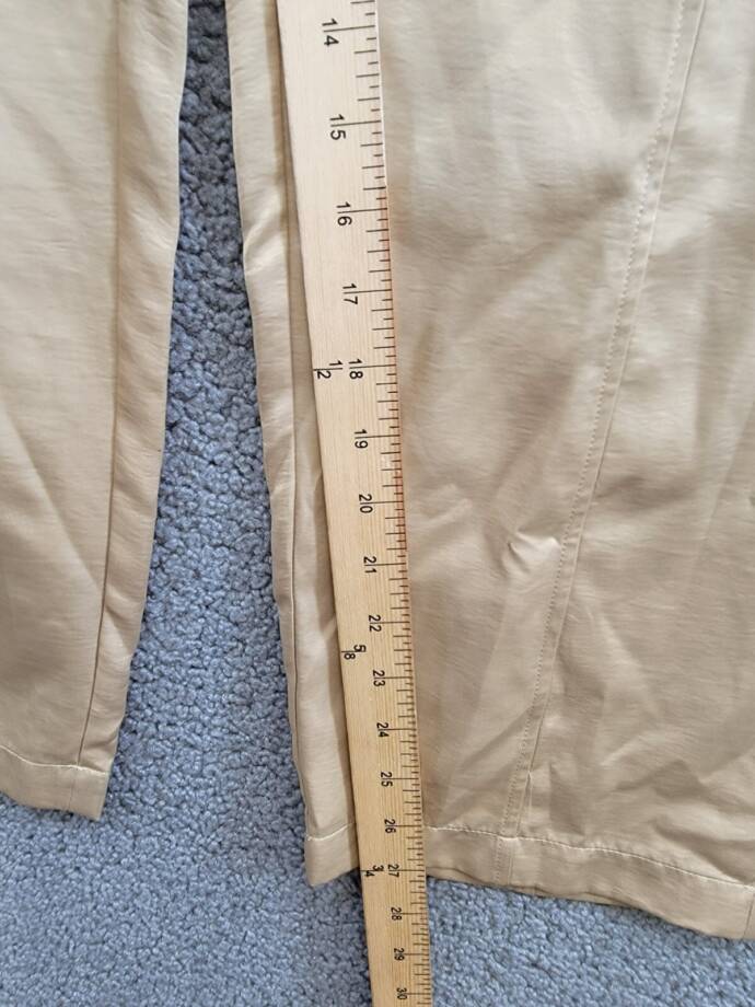 MICHAEL Michael Kors Utility Pull-On Pants Women's L Khaki Solid Elastic Waist