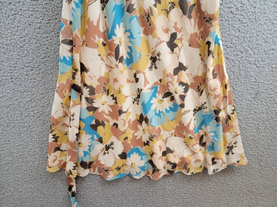 Lauren Ralph Lauren Floral Empire-Waist A-Line Dress Women's 4 Multi Side Zip