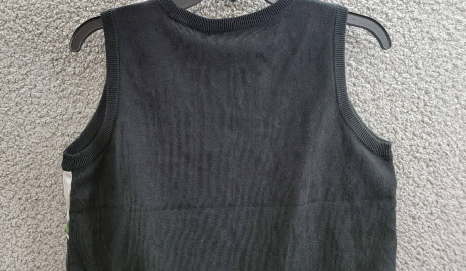 Lauren Ralph Lauren Petite Geo-Print Sleeveless Sweater Women's PM Black Multi