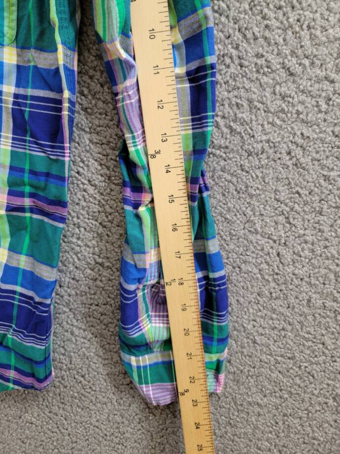 Polo Ralph Lauren Classic Fit Plaid Oxford Shirt Men's XS Multi Long Sleeve