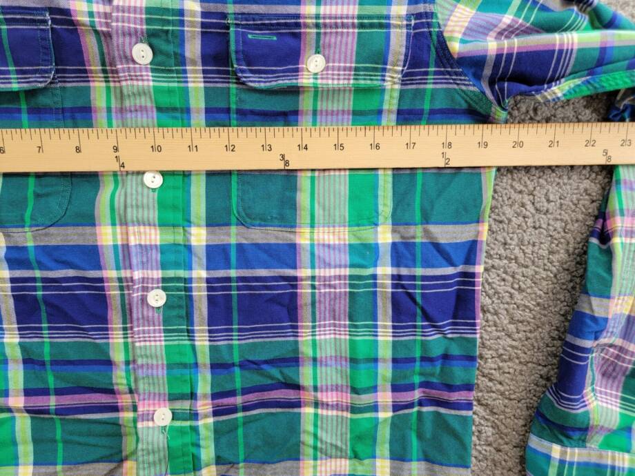 Polo Ralph Lauren Classic Fit Plaid Oxford Shirt Men's XS Multi Long Sleeve