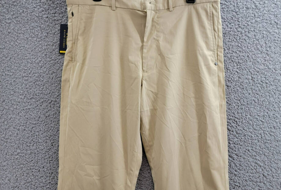 Polo Ralph Lauren Tailored Fit Performance Chino Pants Men's 34x30 Khaki Solid +