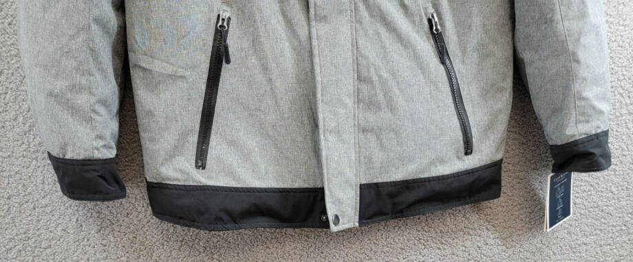 Club Room 3-in-1 Hooded Jacket Men's S Black/Gray Heather Snap Zip Closure L/S