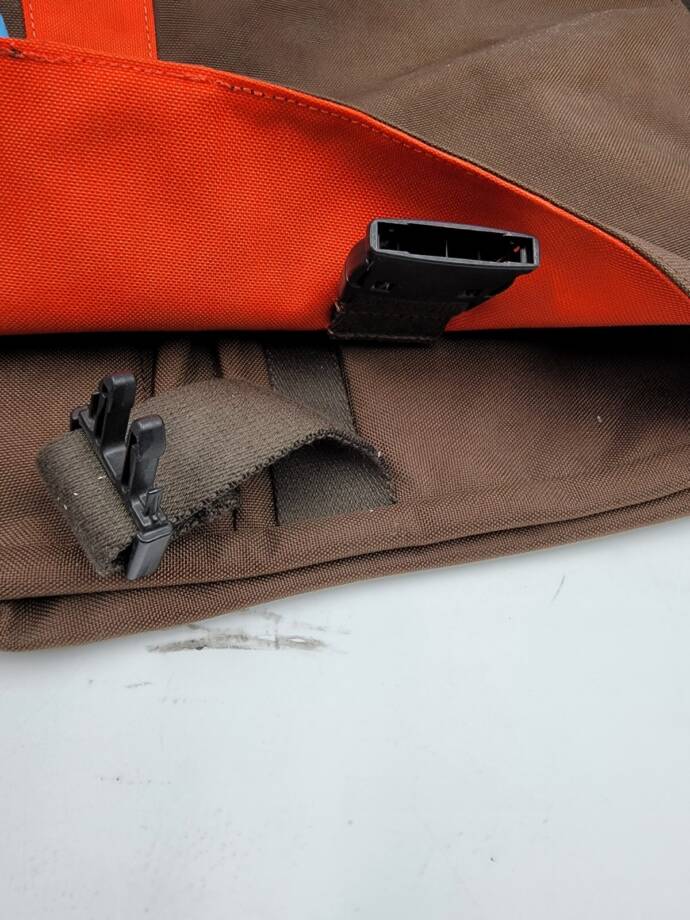 Token Astor Shoulder Bag Women's Medium Brown/Orange Buckle Closure Adjustable