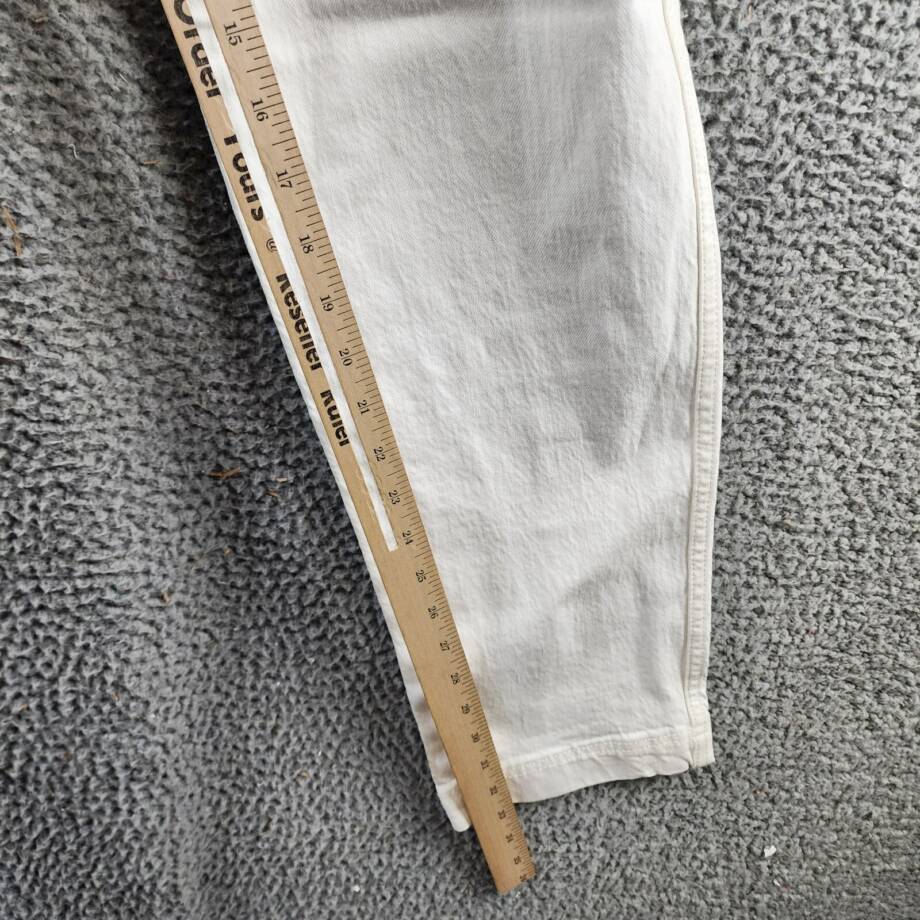 Rebecca Minkoff Relaxed Cargo Pants Women's 26 Alabaster Button Zip Closure
