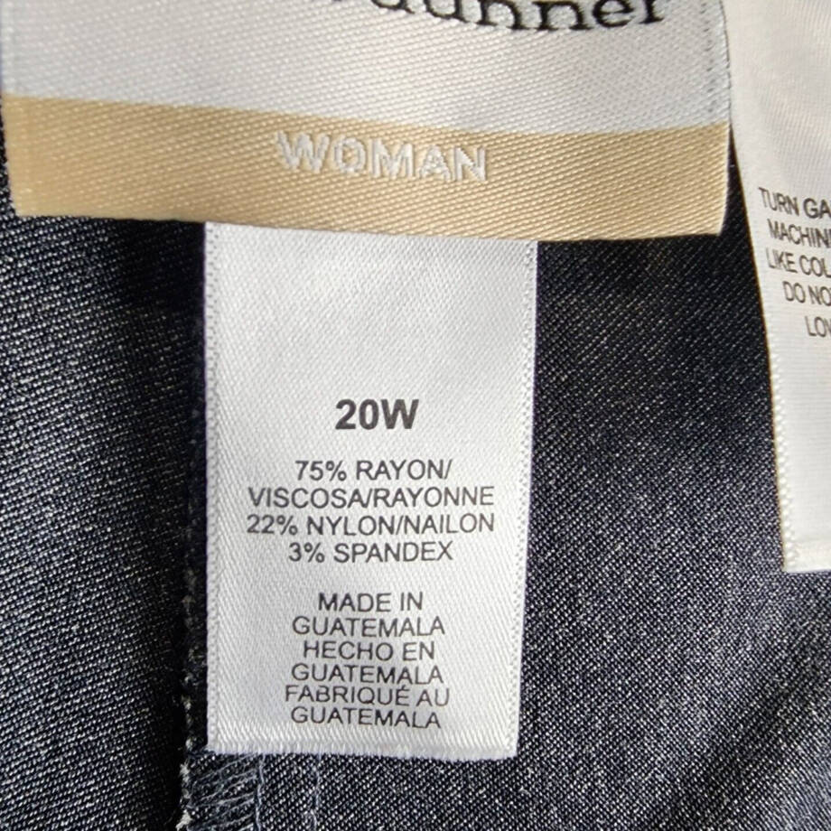 Alfred Dunner Plus Size Classic Allure Short Length Pant Womens 20W Gray Pull On