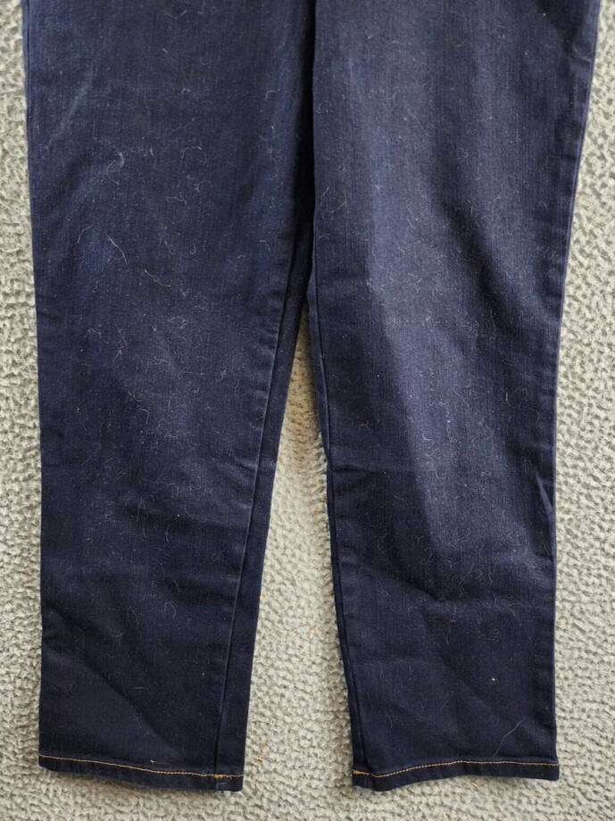 Gloria Vanderbilt Petites High-Rise Straight Leg Jeans Women's 10PS Rinse Noir~