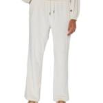 Champion Soft Touch Cord Drawstring-Waist Pants Women's L Natural Side Pockets