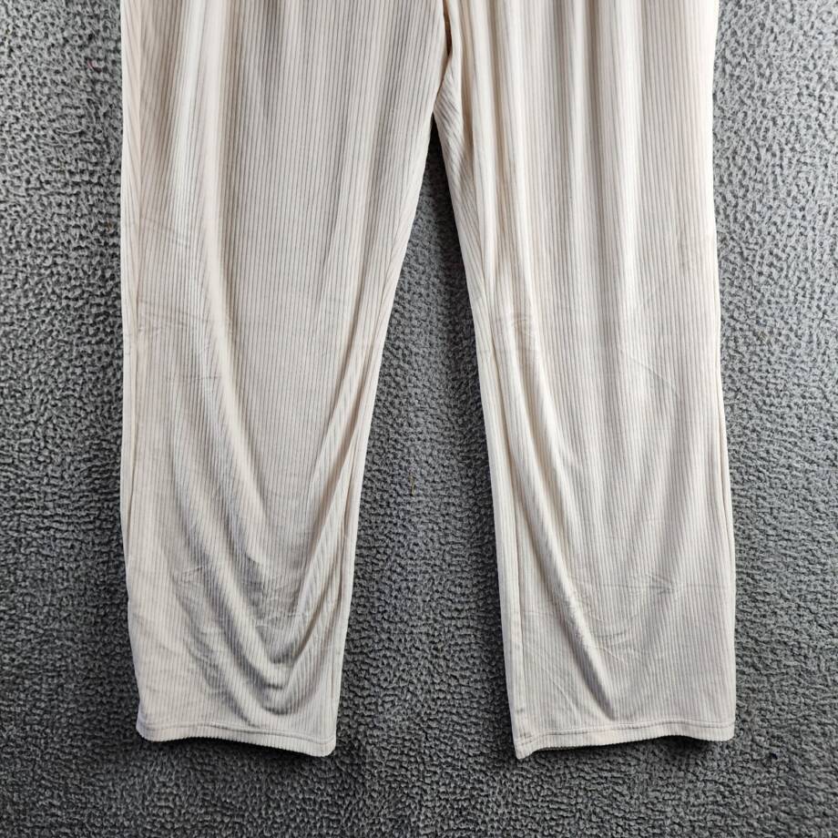 Champion Soft Touch Cord Drawstring-Waist Pants Women's L Natural Side Pockets