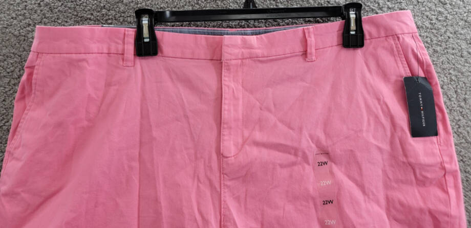 Tommy Hilfiger Plus Size Hollywood Bermuda Shorts Women's 22W Peony Zip Closure~