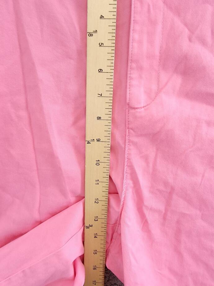 Tommy Hilfiger Plus Size Hollywood Bermuda Shorts Women's 22W Peony Zip Closure~