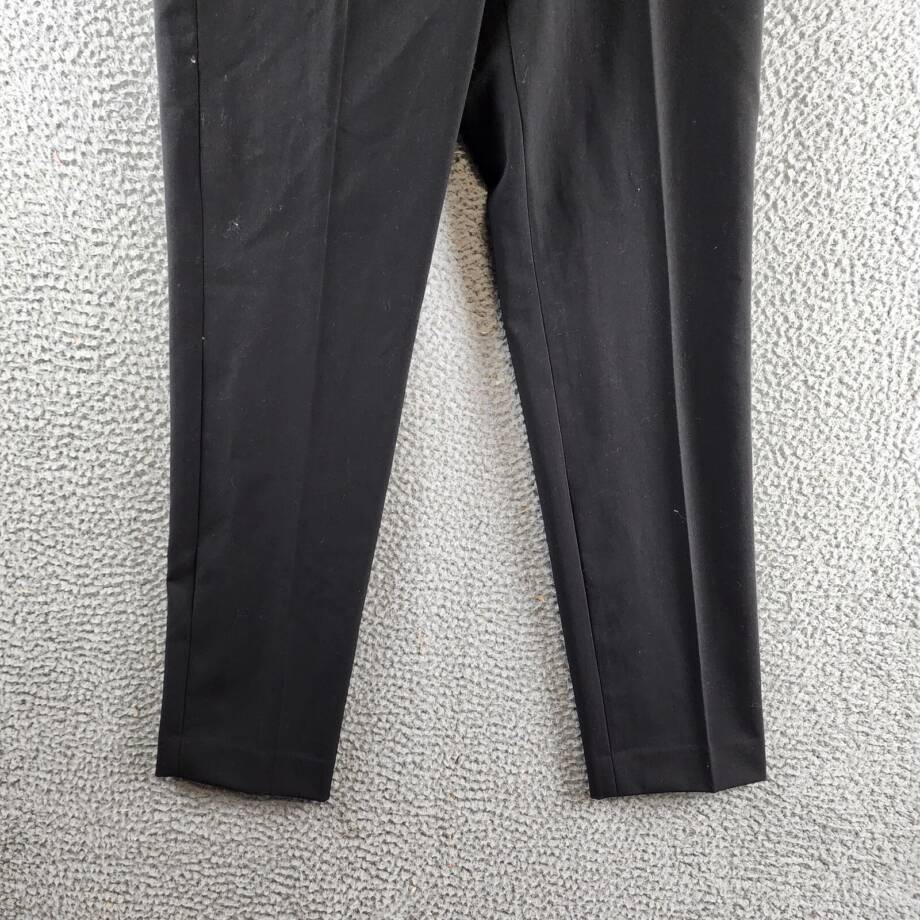 Calvin Klein Highline Ankle Length Pants Women's 6 Black Elastic Waist Pull On