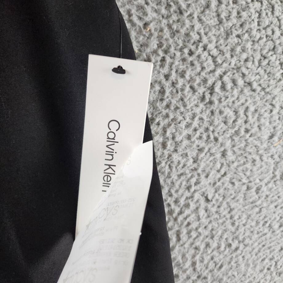 Calvin Klein Highline Ankle Length Pants Women's 6 Black Elastic Waist Pull On