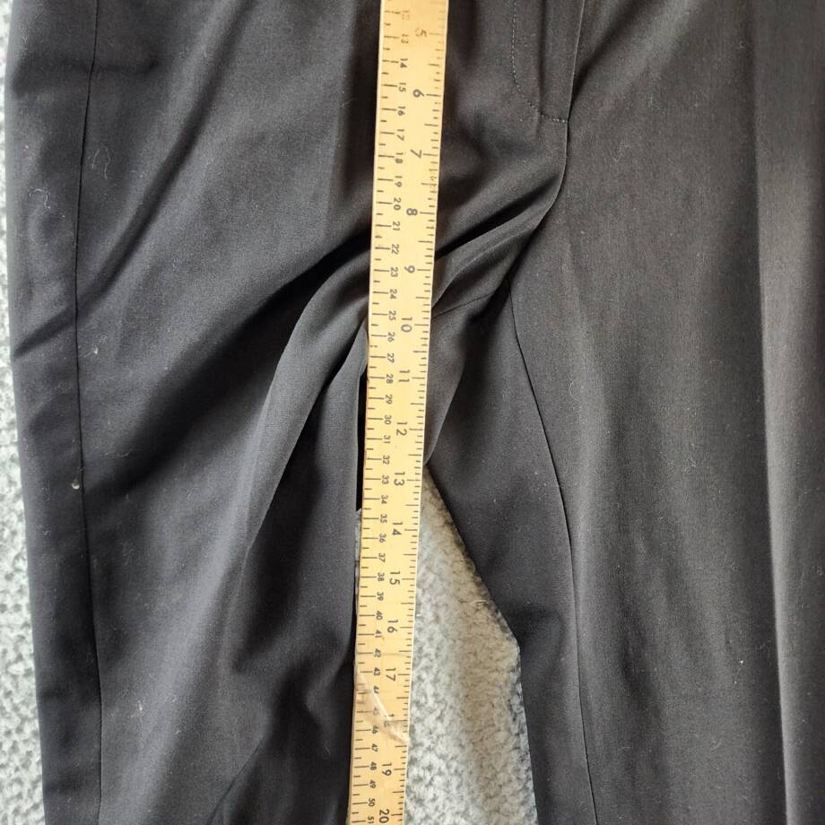 Calvin Klein Highline Ankle Length Pants Women's 6 Black Elastic Waist Pull On