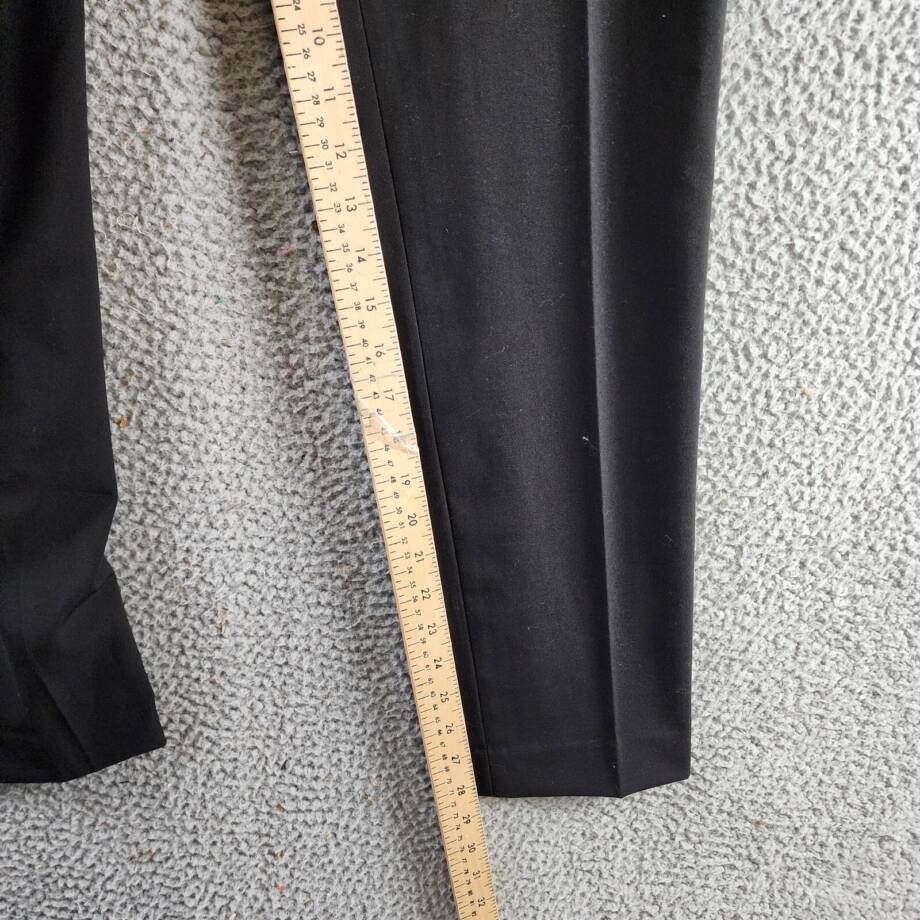 Calvin Klein Highline Ankle Length Pants Women's 6 Black Elastic Waist Pull On