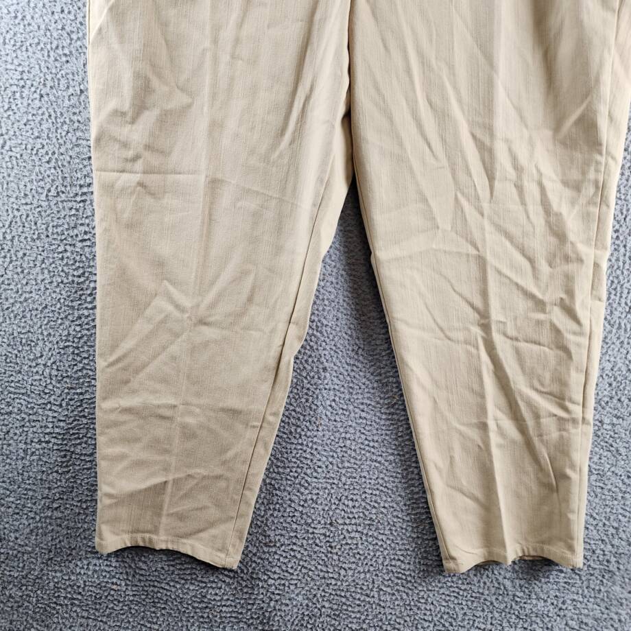 Alfred Dunner Plus Size Super Stretch Mid-Rise Pants Women's 22W Stone Pull On