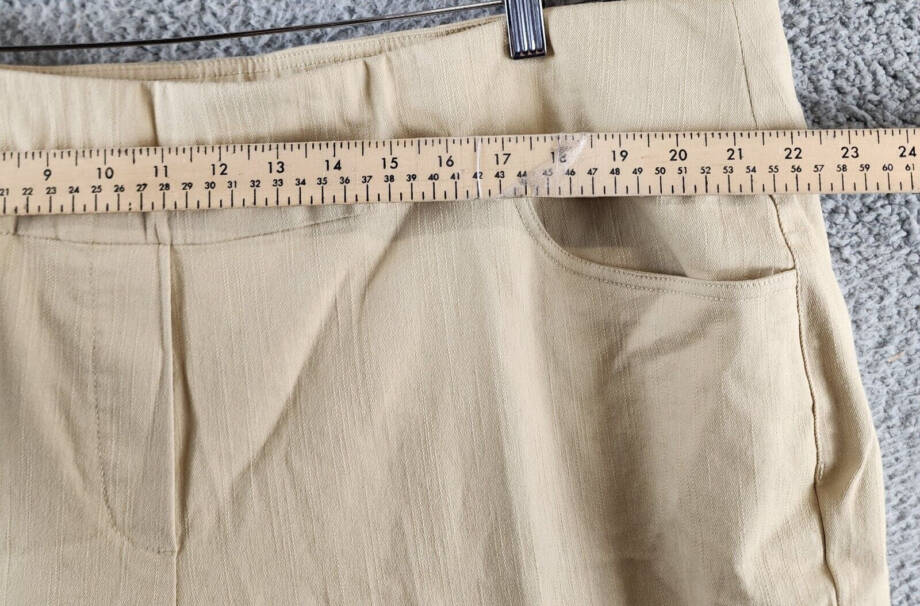Alfred Dunner Plus Size Super Stretch Mid-Rise Pants Women's 22W Stone Pull On