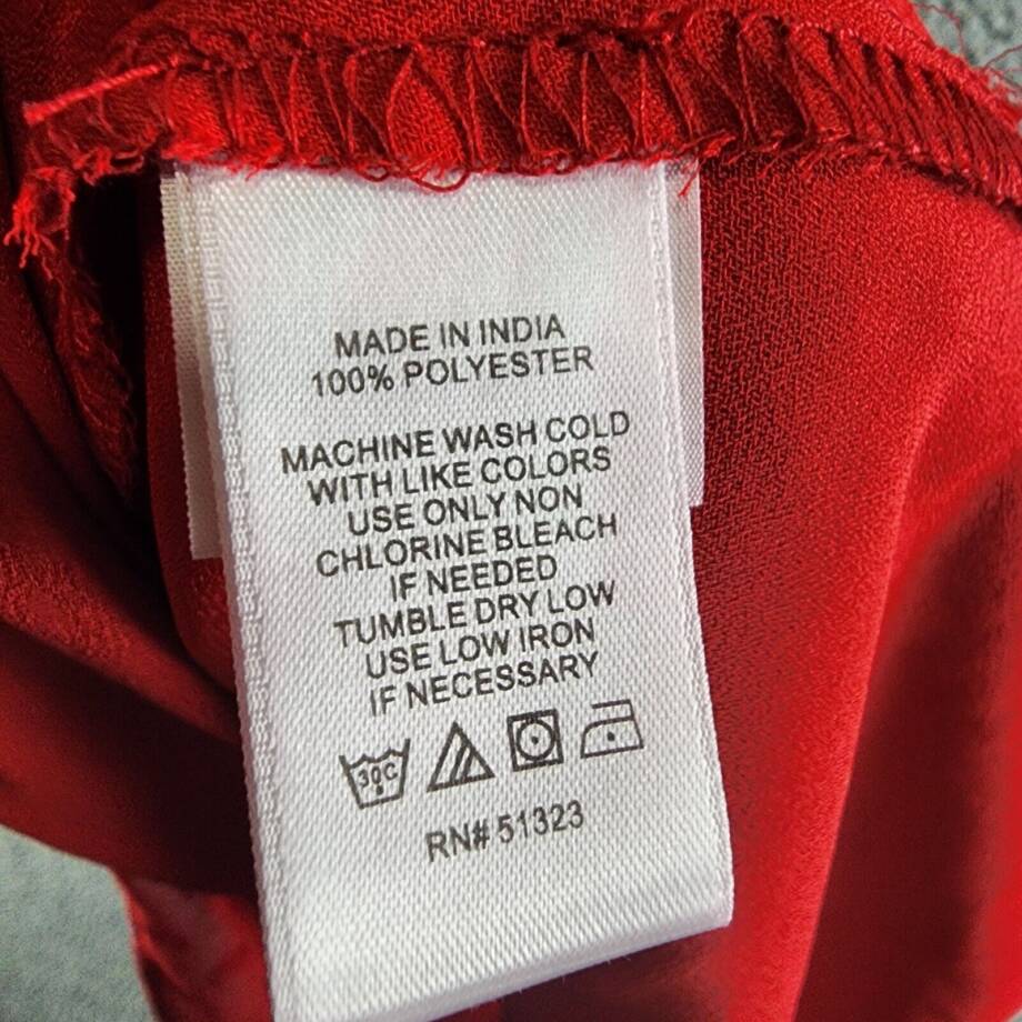 CeCe Sleeveless Rosette Halter Dress Women's XS Glamour Red Button Back Closure