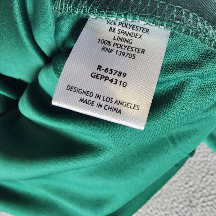 Emerald Sundae Trendy Plus Size Ruffled Midi Dress Women's 18 Hunter Sleeveless~