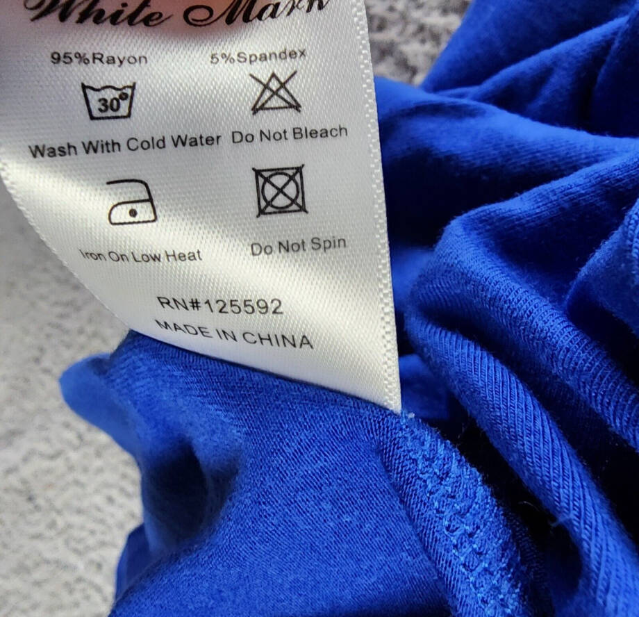 White Mark Criss-Cross Neck Quarter Sleeve Swing Dress Womens 2XL Royal Pullover