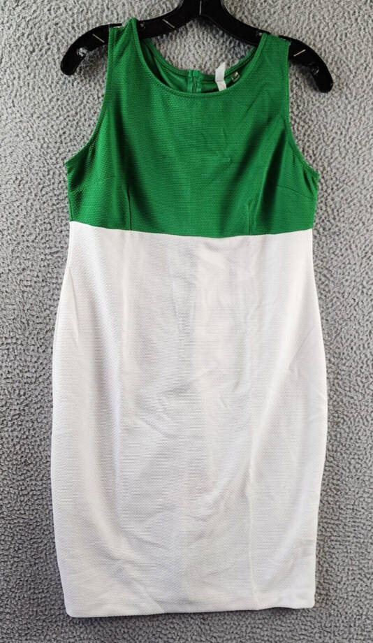 NY Collection Petite Two Piece Jacket And Dress Set Women's 12P Emerald Jacilynn