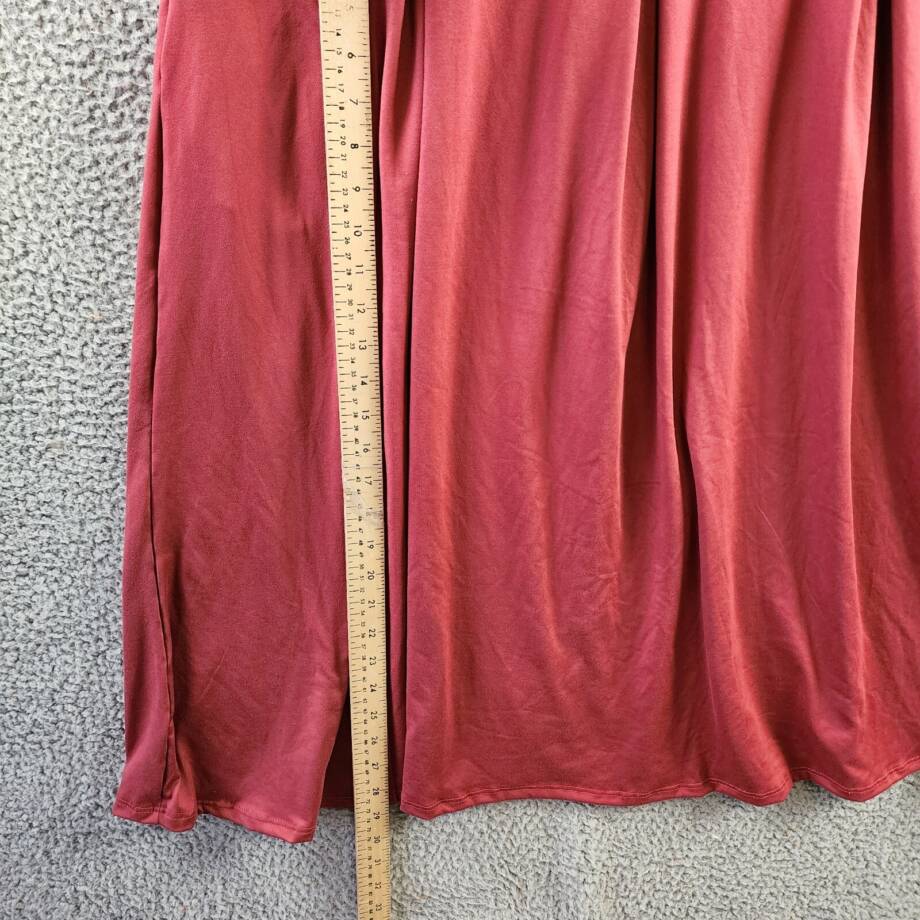 24seven Comfort Apparel Plus Fit And Flare Midi Dress Women's 2X Brick Pullover
