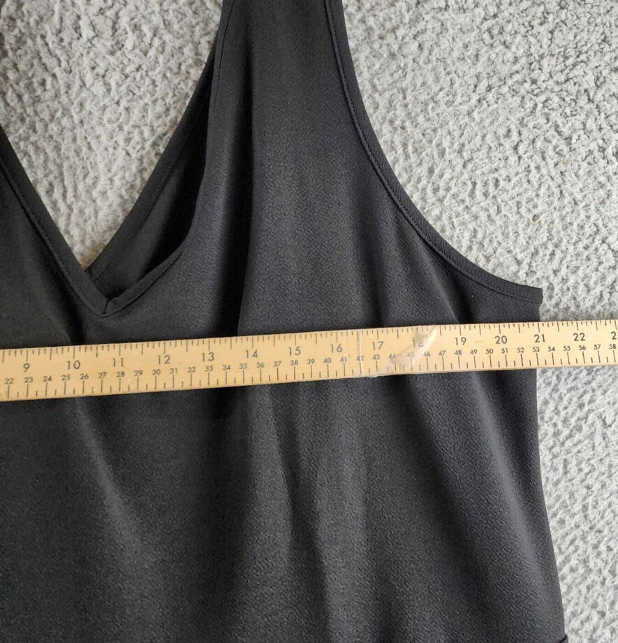 24seven Comfort Apparel Plus Size High Low Maxi Dress Women's 3X Black Pullover~