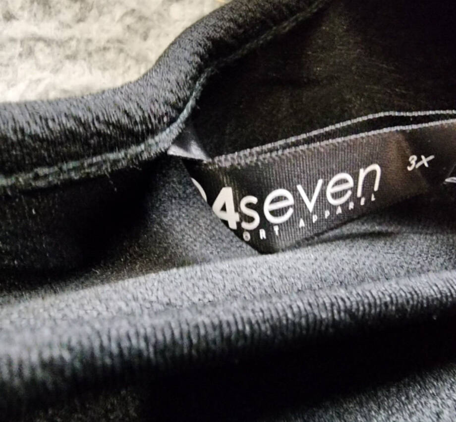 24seven Comfort Apparel Plus Size High Low Maxi Dress Women's 3X Black Pullover~