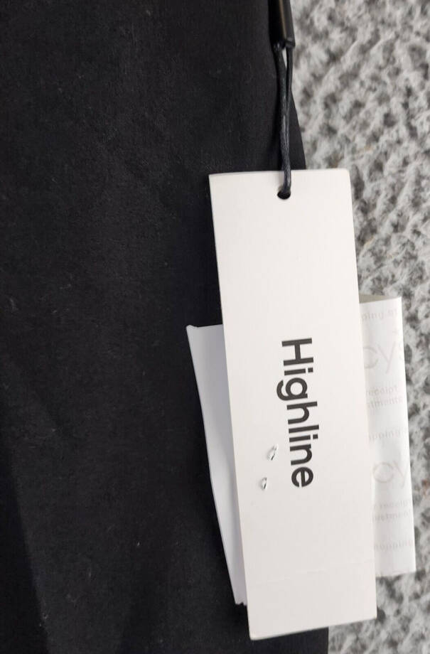 Calvin Klein Highline Ankle Length Pant Women's 2 Black Back Pockets Zip Closure
