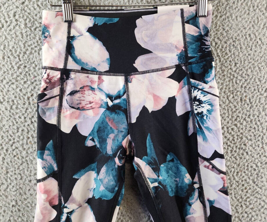Calvin Klein Performance Printed High-Waist 7/8 Length Leggings Women's XS Multi