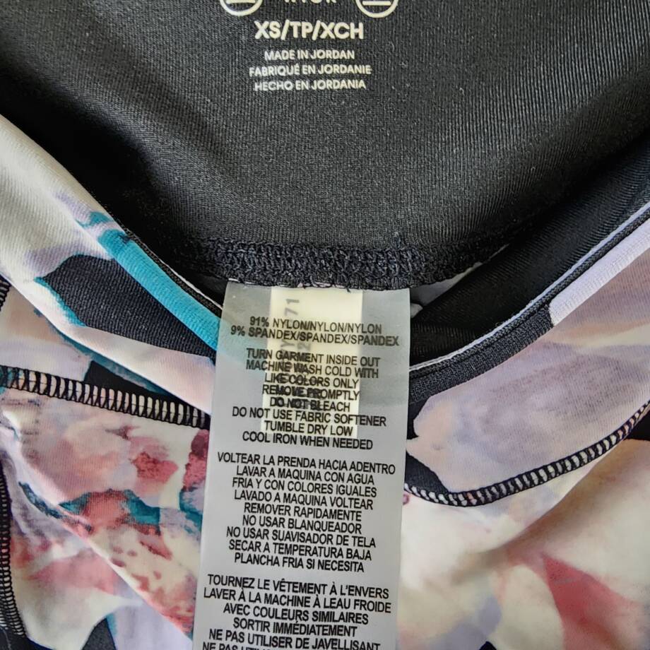 Calvin Klein Performance Printed High-Waist 7/8 Length Leggings Women's XS Multi