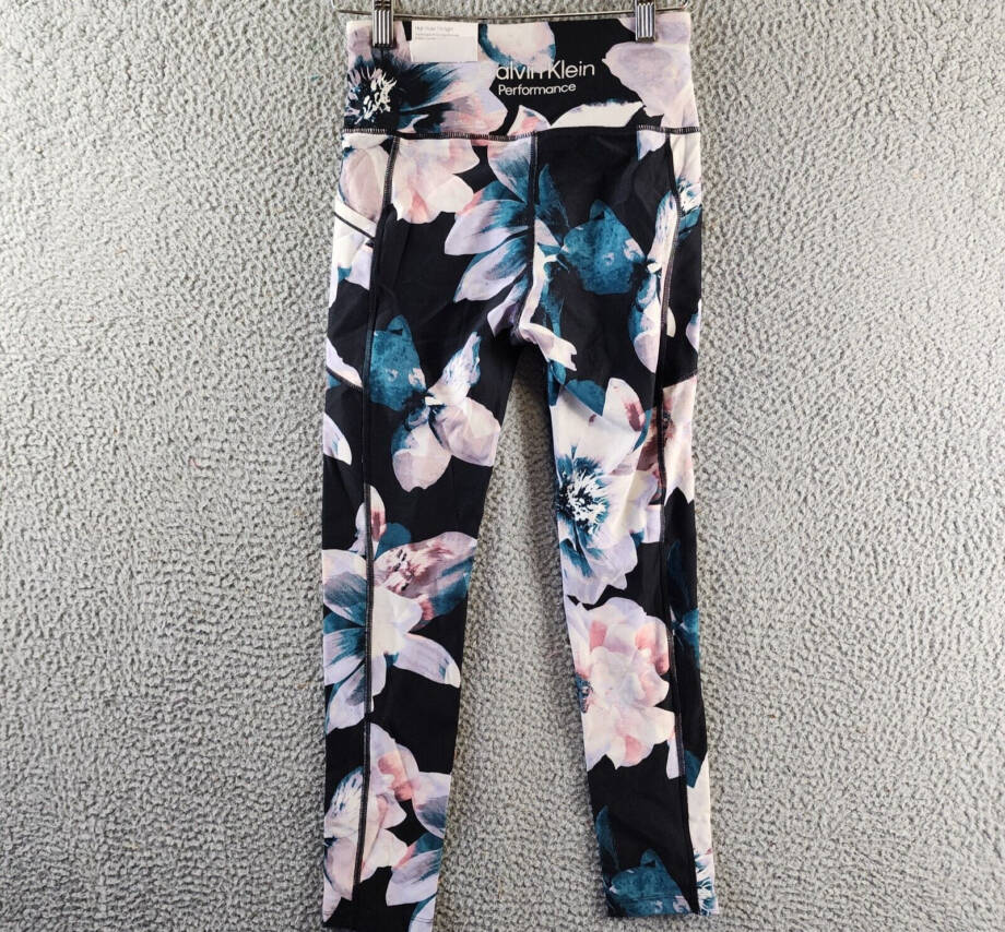 Calvin Klein Performance Printed High-Waist 7/8 Length Leggings Women's XS Multi