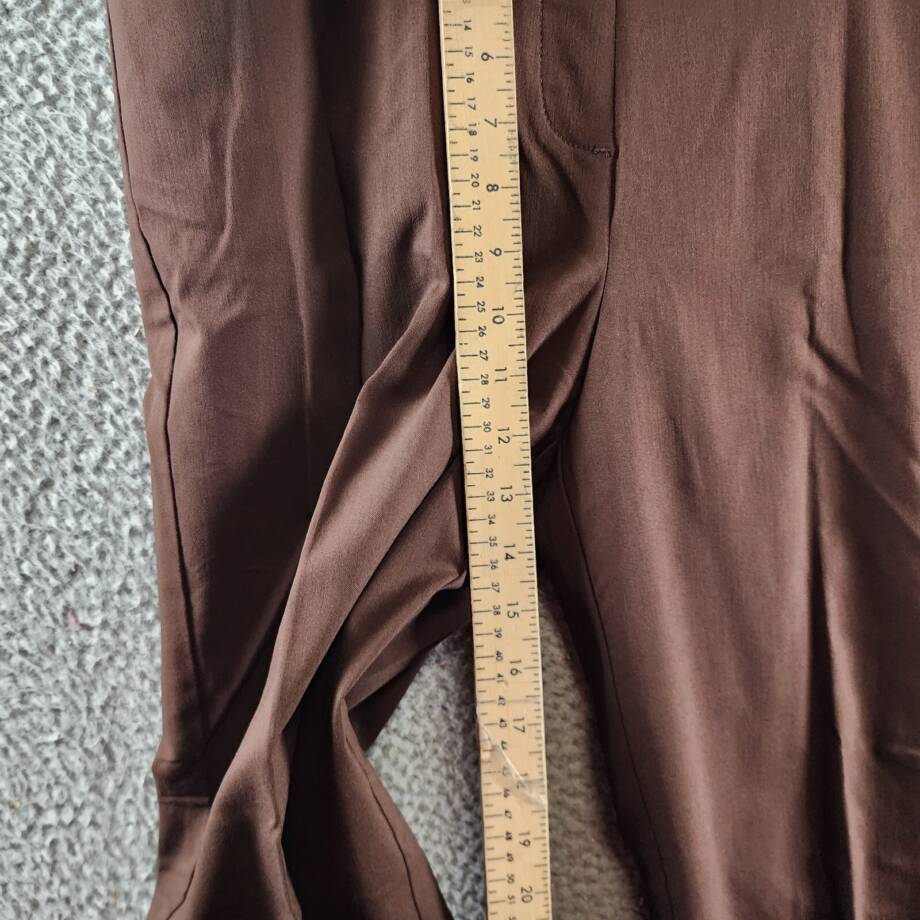 Alfred Dunner Petite Classic Allure Proportioned Pants Women's 14P Brown Pull On