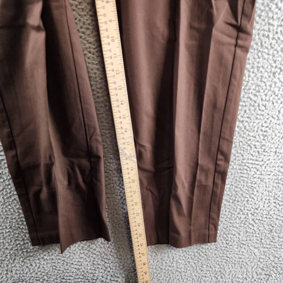 Alfred Dunner Petite Classic Allure Proportioned Pants Women's 14P Brown Pull On