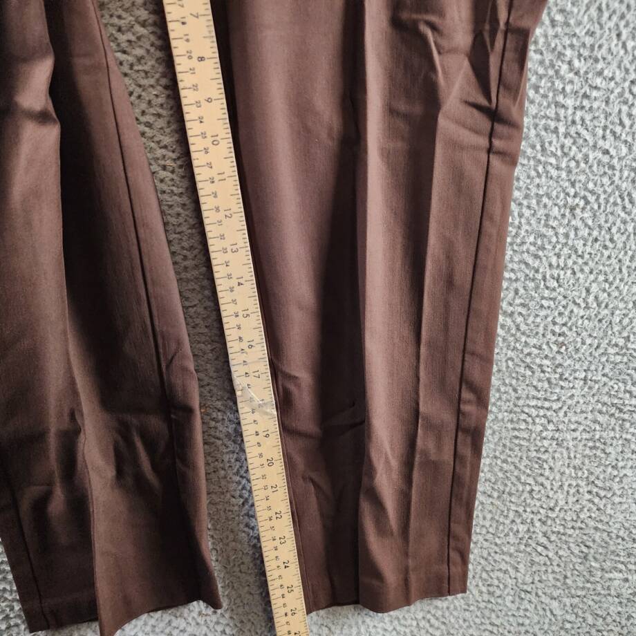 Alfred Dunner Petite Classic Allure Proportioned Pants Women's 14P Brown Pull On