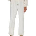 Champion Soft Touch Cord Drawstring-Waist Pants Women's S Natural Side Pockets