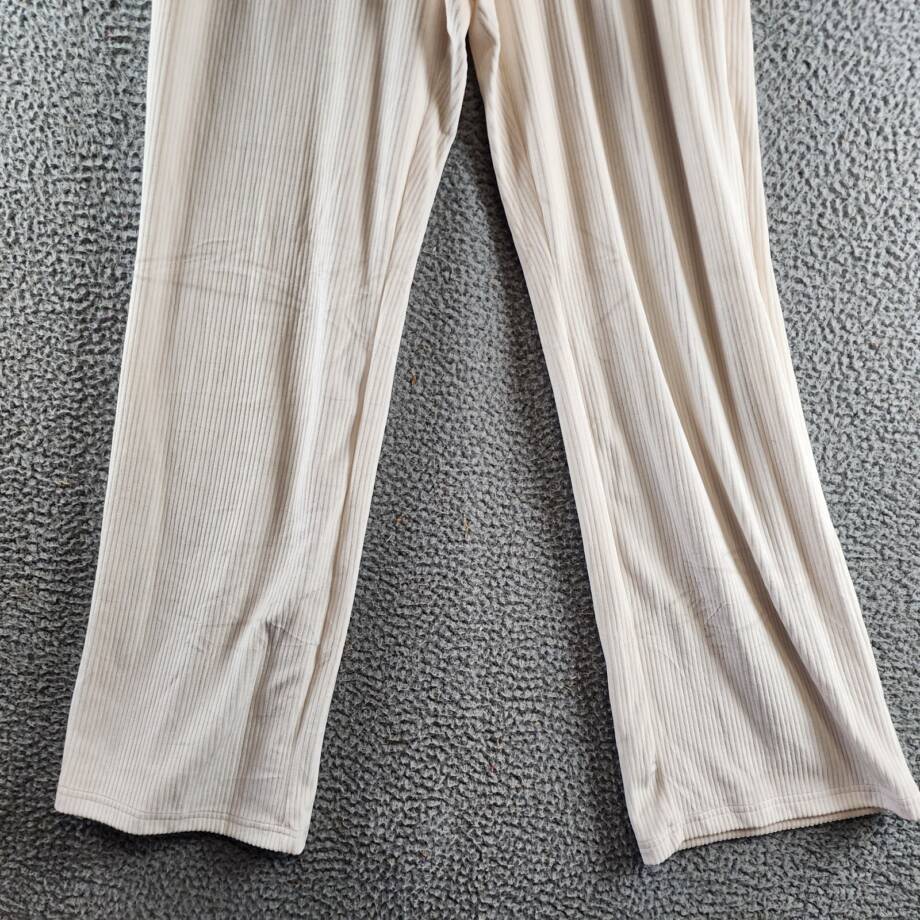 Champion Soft Touch Cord Drawstring-Waist Pants Women's S Natural Side Pockets